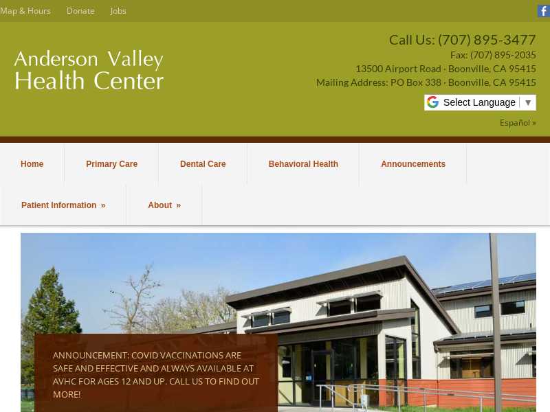 Anderson Valley Health Center Dental Clinic