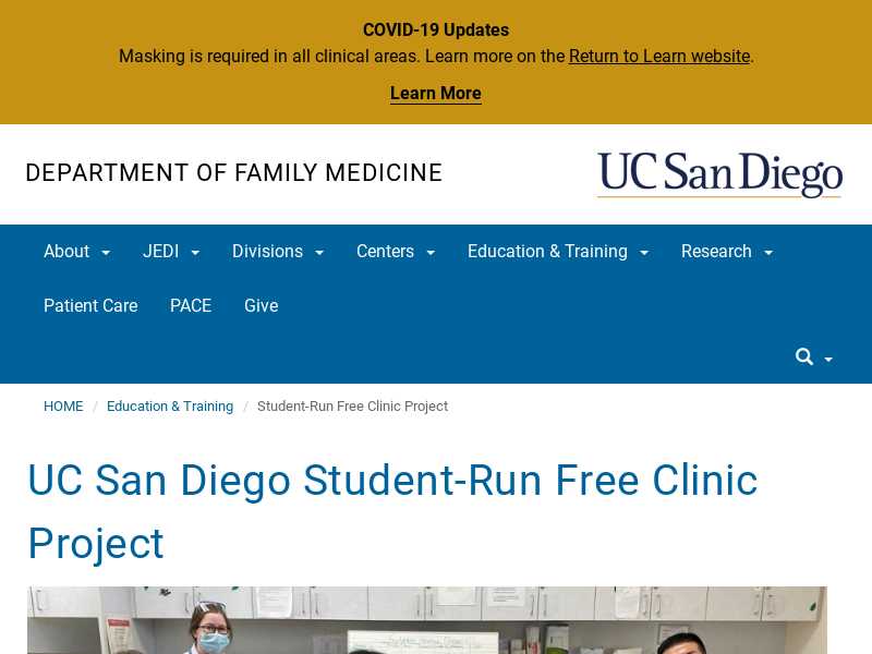 UCSD Student-Run Free Clinic at Baker Elementary