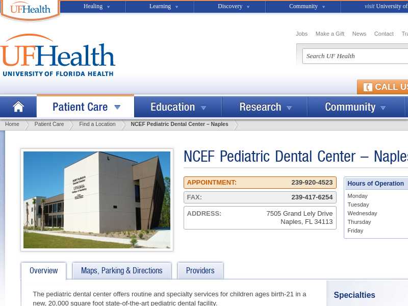 CHS UF Pediatric Dental