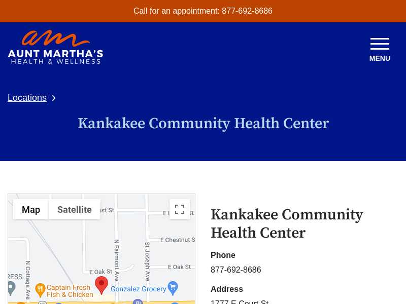 Kankakee Community Health Center - Aunt Martha's Health Network