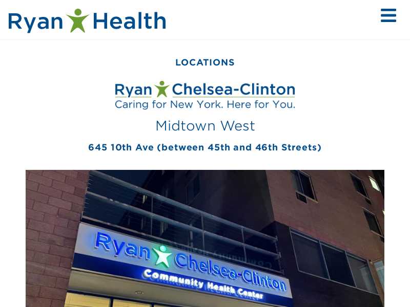 Ryan Chelsea Clinton Community Health Center -Midtown West