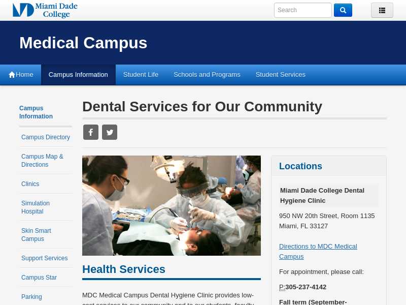 Miami-Dade Community College Dental Hygiene Clinic